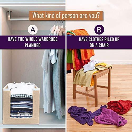Closet Organizer-Foldable Shirts and Clothing Organizer Stackers(Pack of 2)