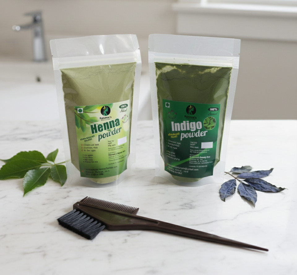 Rahima's Natural Hair Color Combo (3-in-1) | Henna+Indigo+Comb |Saver Pack | COD Available |