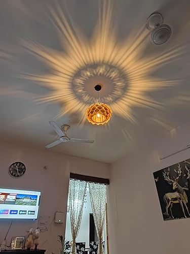 Wood Pendant lamp | Wooden Ceiling lamp | Wooden Hanging lamp handicrafted Home decore Chandelier Light
